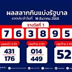 ตรวจหวยวันที่1/6/64
